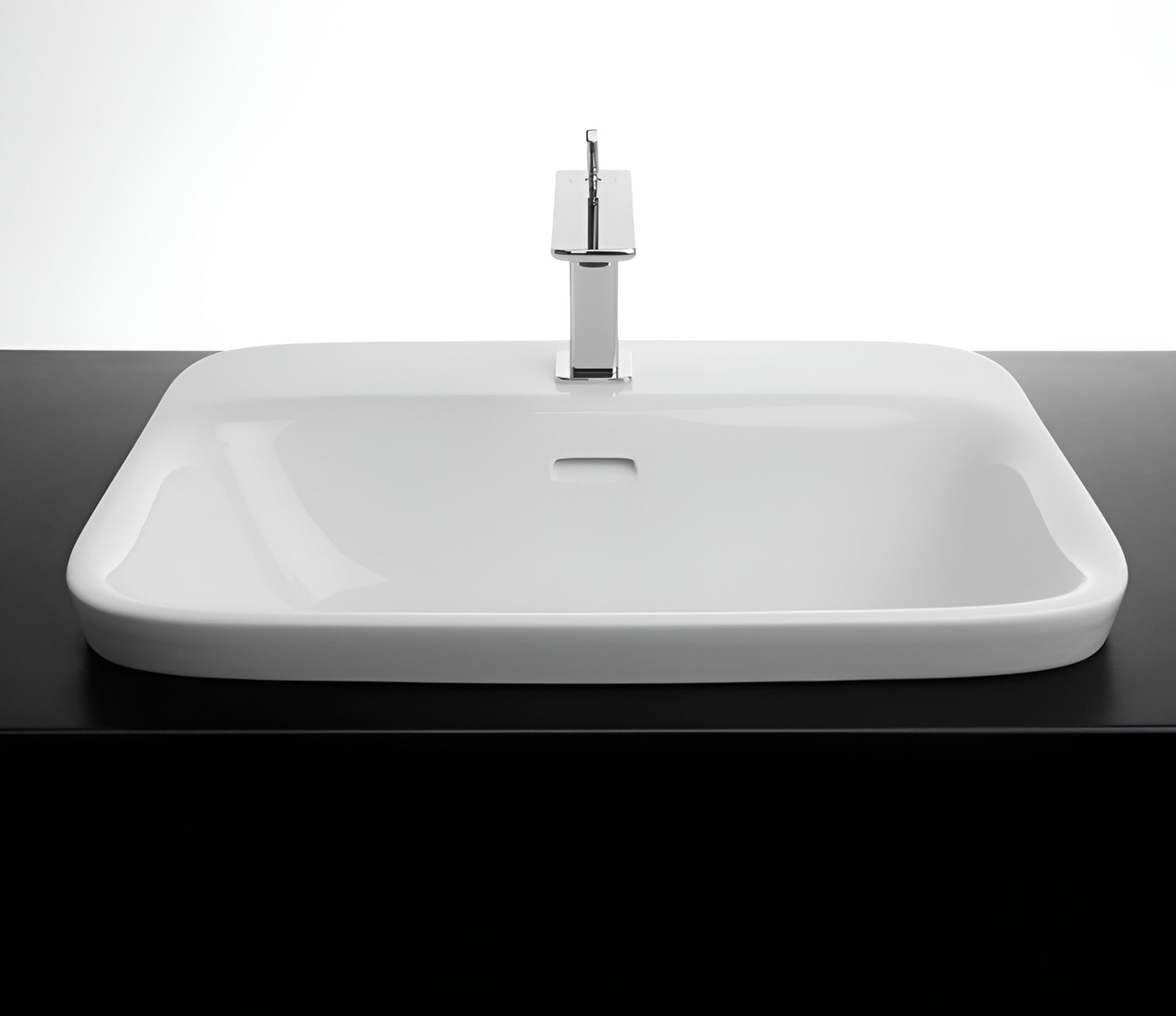 Studio Bagno Soul 4 inset basin NTH, Gloss White