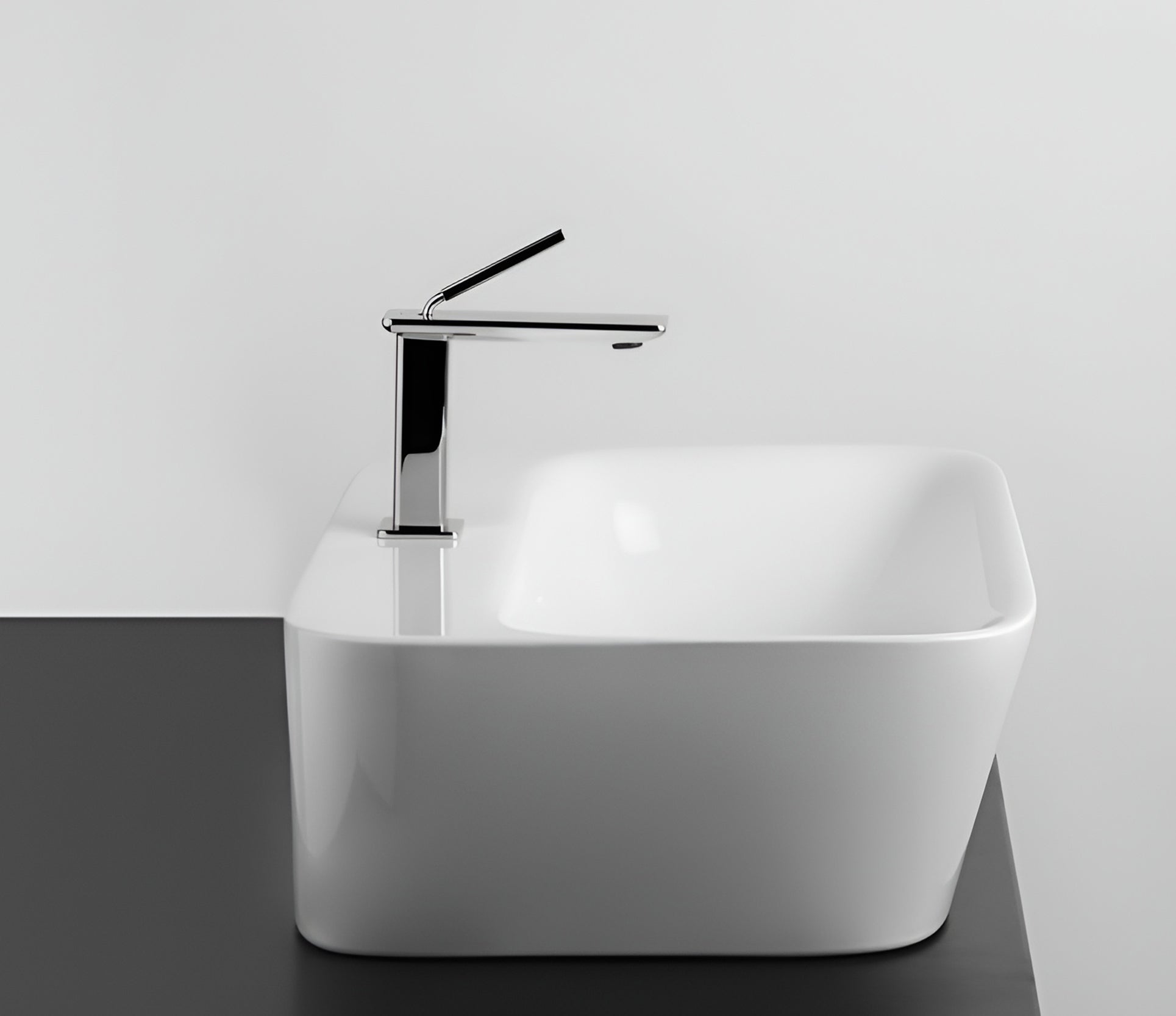 Studio Bagno Soul 4H bench basin 3TH, Gloss White