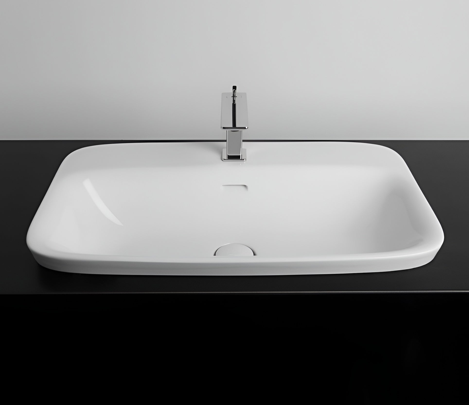 Studio Bagno Soul 5 inset basin 1TH, Gloss White