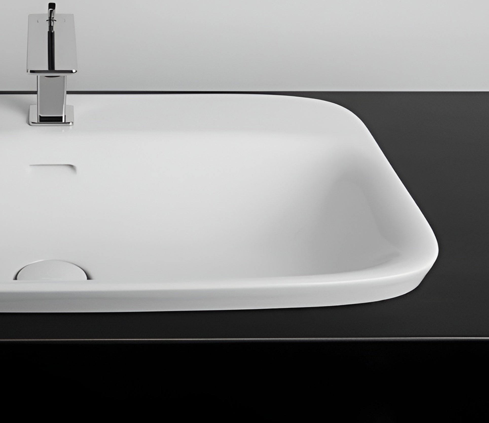 Studio Bagno Soul 5 inset basin 1TH, Gloss White