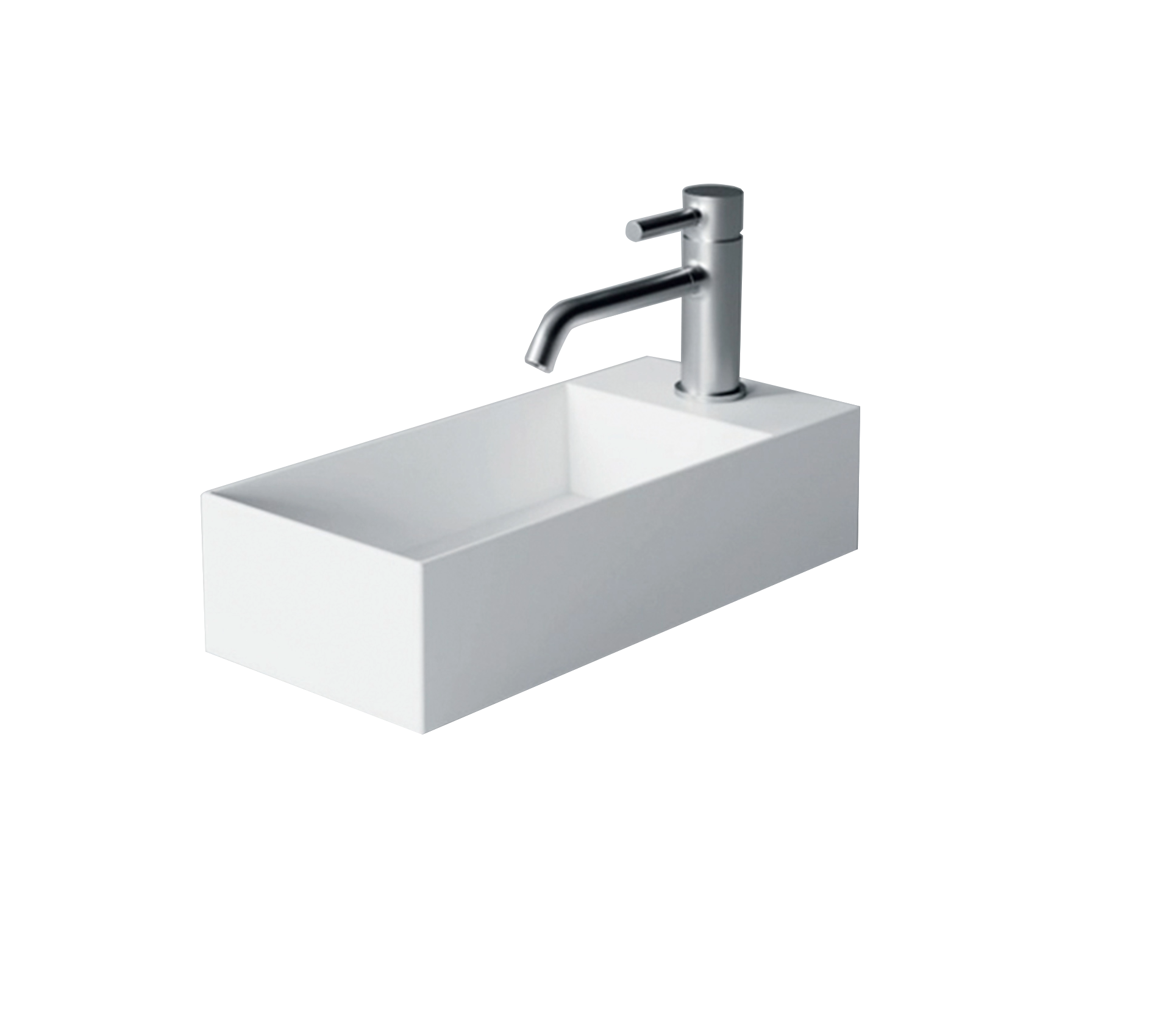 Studio Bagno Spy 45 Bench/Wall Basin 1TH, Gloss White