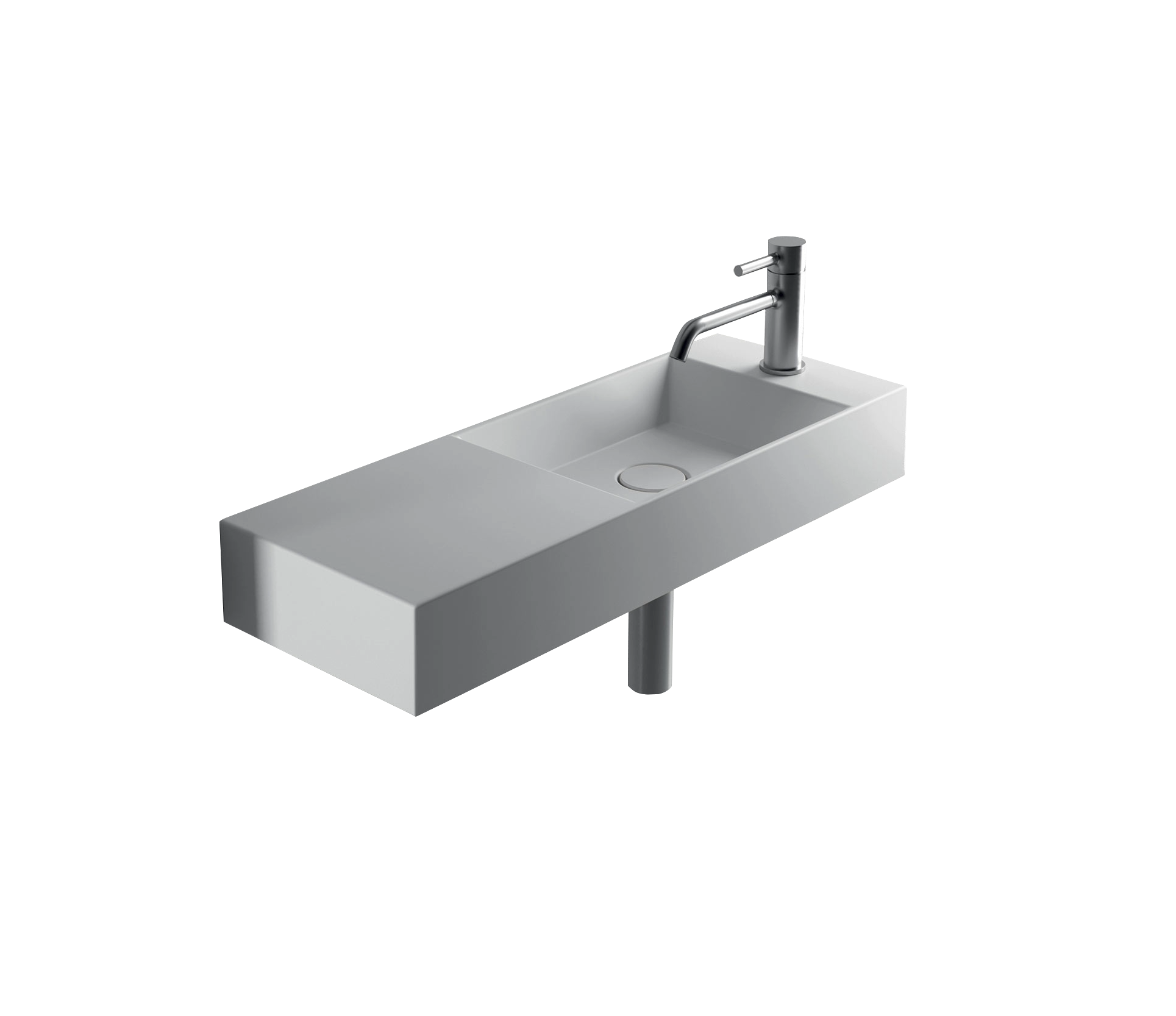 Studio Bagno Spy 75 Bench/Wall Basin 1TH - Matte White