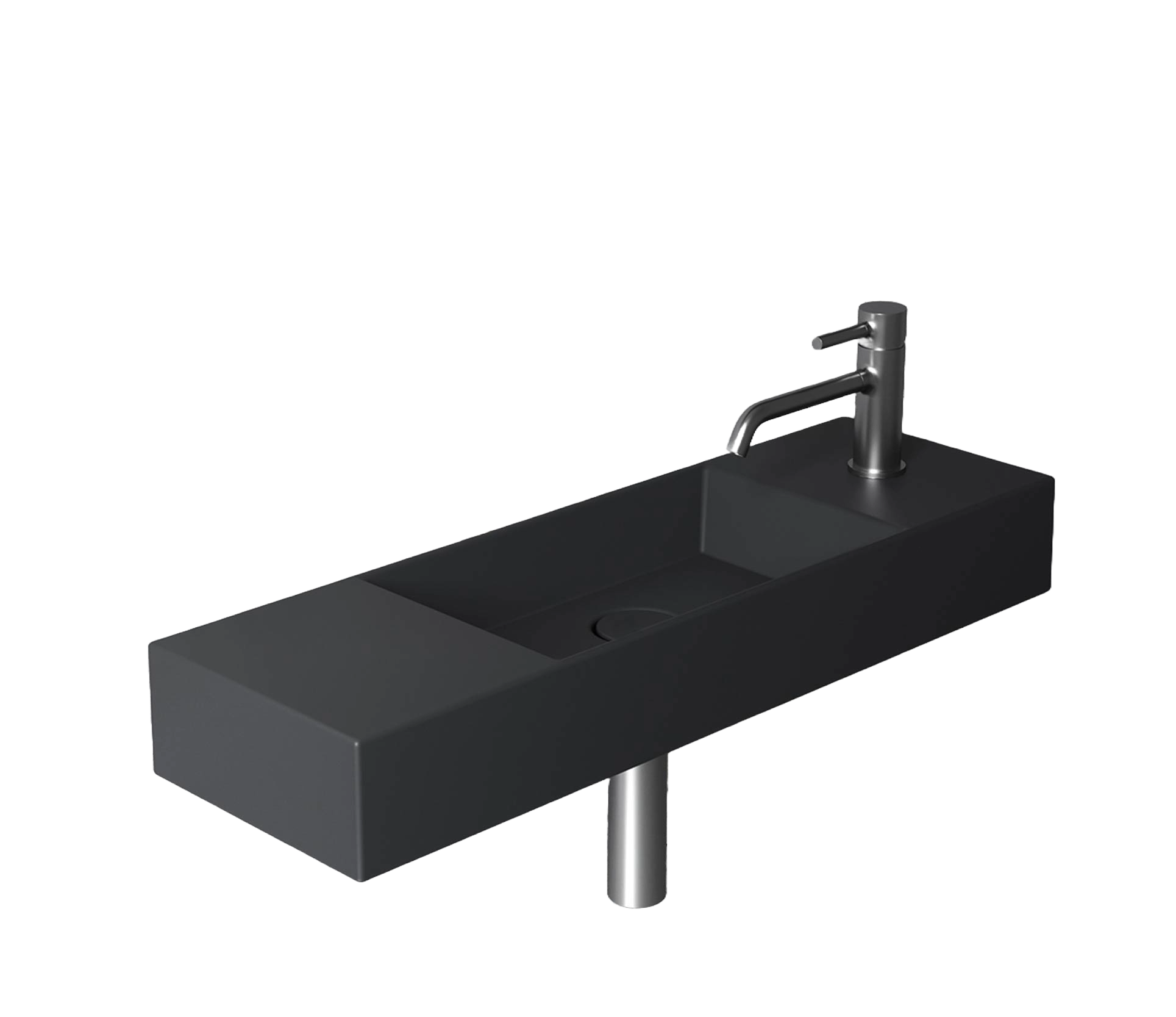 Studio Bagno Spy 80 Bench/Wall Basin 1TH, Gloss White