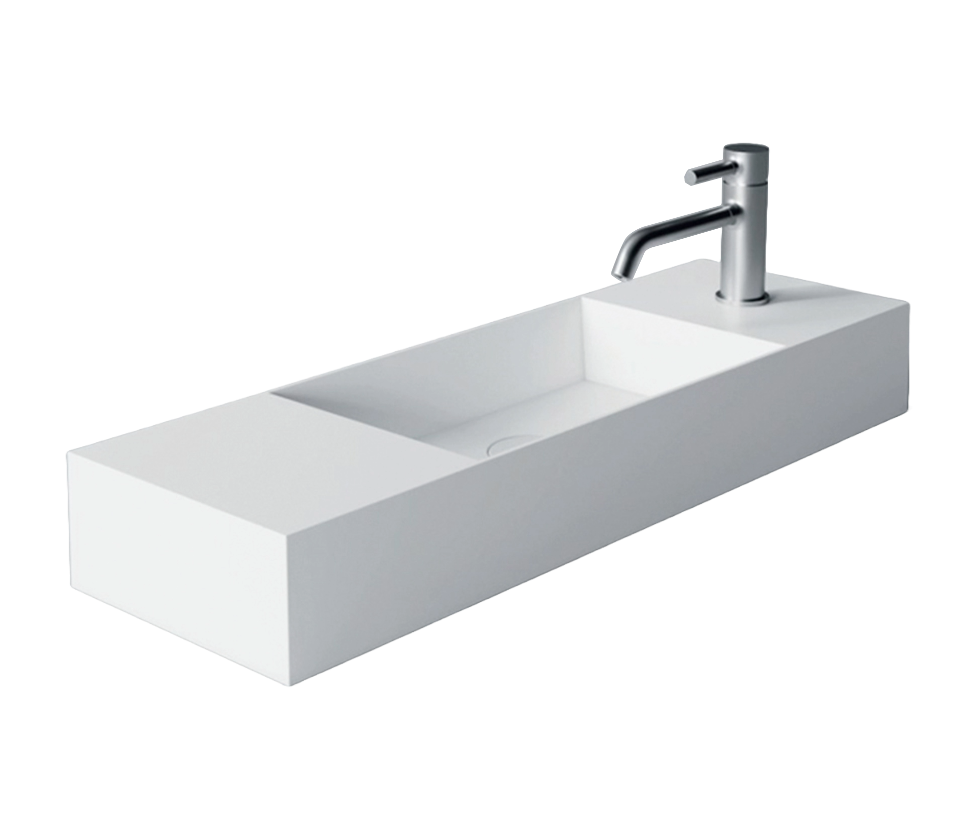 Studio Bagno Spy 80 Bench/Wall Basin 1TH - Matte White