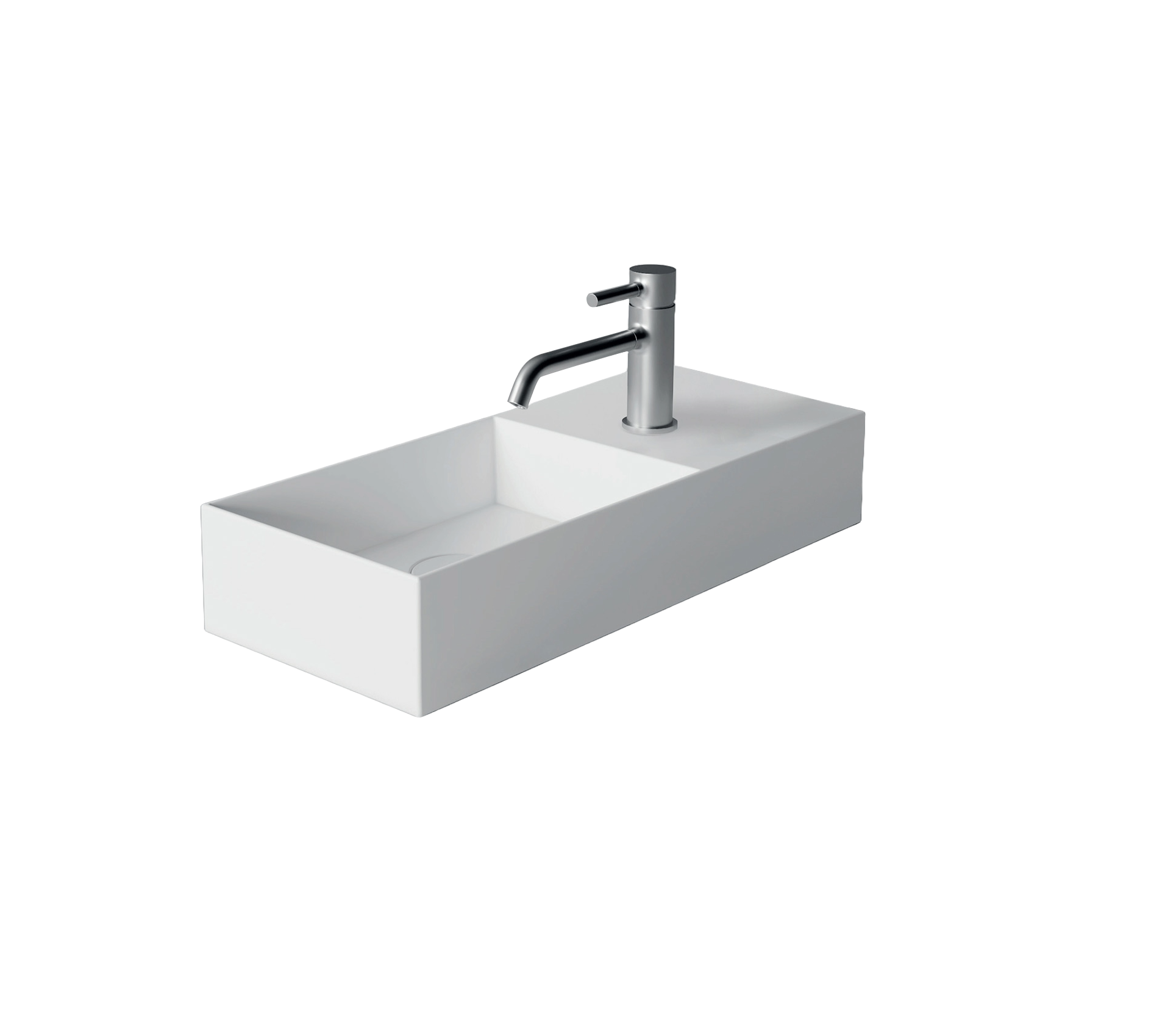 Studio Bagno Spy 55 Bench/Wall Basin 1TH, Gloss White