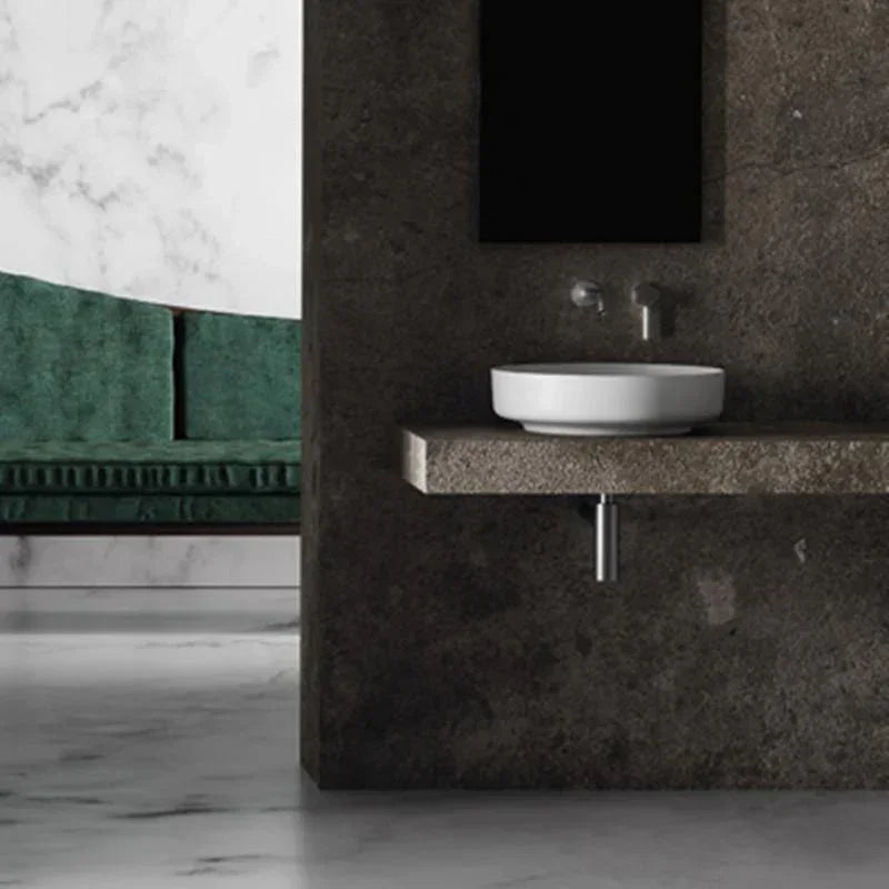 Studio Bagno Form Circle Bench Basin - Matte Indigo