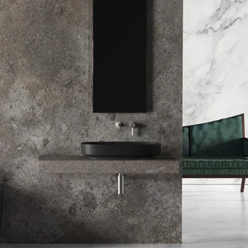 Studio Bagno Form Oval Bench Basin - Matte Indigo