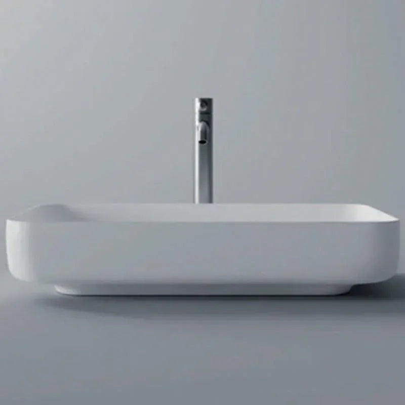 Studio Bagno Form Rectangle Bench Basin - Matte Indigo