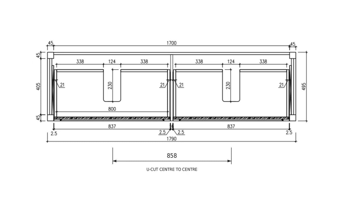 Milano Victoria 1800mm Freestanding Vanity ｜ Ideal Bathroom Centre