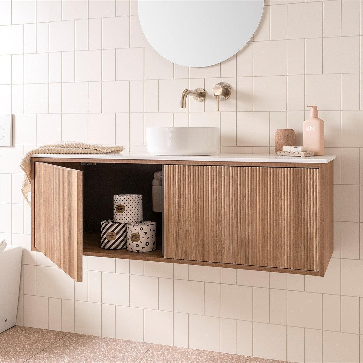 ADP Clifton Ensuite Wall Hung Vanity, 390mm Depth - Ideal Bathroom CentreCLIECS0600WHCCPCoastal Oak Woodmatt600mmCentre Basin