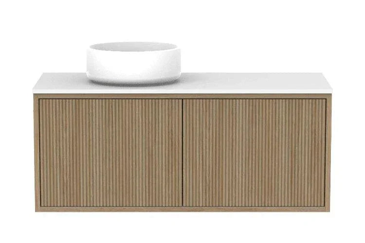 ADP Clifton Ensuite Wall Hung Vanity, 390mm Depth - Ideal Bathroom CentreCLIECS0900WHLCPPrime Oak Woodmatt900mmLeft Hand Basin