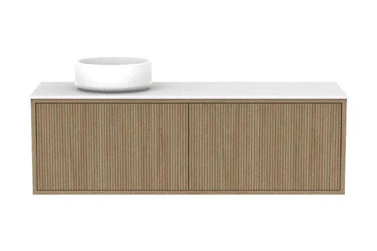 ADP Clifton Ensuite Wall Hung Vanity, 390mm Depth - Ideal Bathroom CentreCLIECS1200WHLCPPrime Oak Woodmatt1200mmLeft Hand Basin