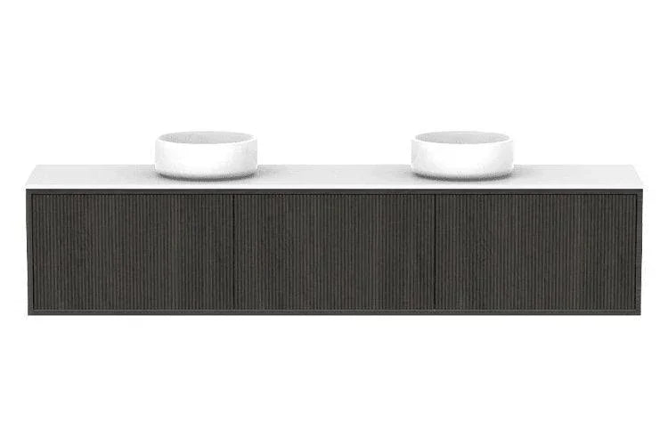 ADP Clifton Ensuite Wall Hung Vanity, 390mm Depth - Ideal Bathroom CentreCLIECS1800WHDCPBottega Oak Woodmatt1800mmDouble Bowl Basin