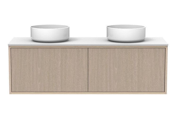 ADP Clifton Ensuite Wall Hung Vanity, 390mm Depth - Ideal Bathroom CentreCLIECS1200WHDCPCoastal Oak Woodmatt1200mmDouble Bowl Basin