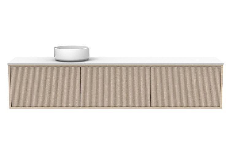 ADP Clifton Ensuite Wall Hung Vanity, 390mm Depth - Ideal Bathroom CentreCLIECS1800WHLCPCoastal Oak Woodmatt1800mmLeft Hand Basin