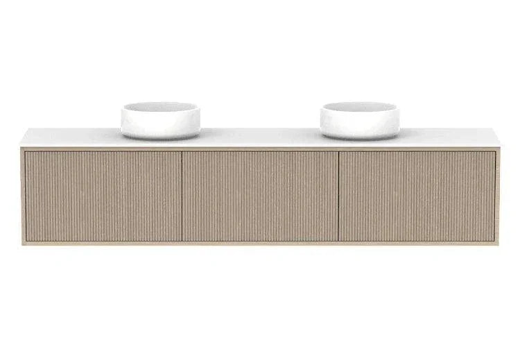 ADP Clifton Ensuite Wall Hung Vanity, 390mm Depth - Ideal Bathroom CentreCLIECS1800WHDCPCoastal Oak Woodmatt1800mmDouble Bowl Basin