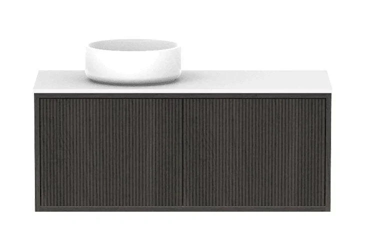 ADP Clifton Ensuite Wall Hung Vanity, 390mm Depth - Ideal Bathroom CentreCLIECS0900WHLCPBottega Oak Woodmatt900mmLeft Hand Basin