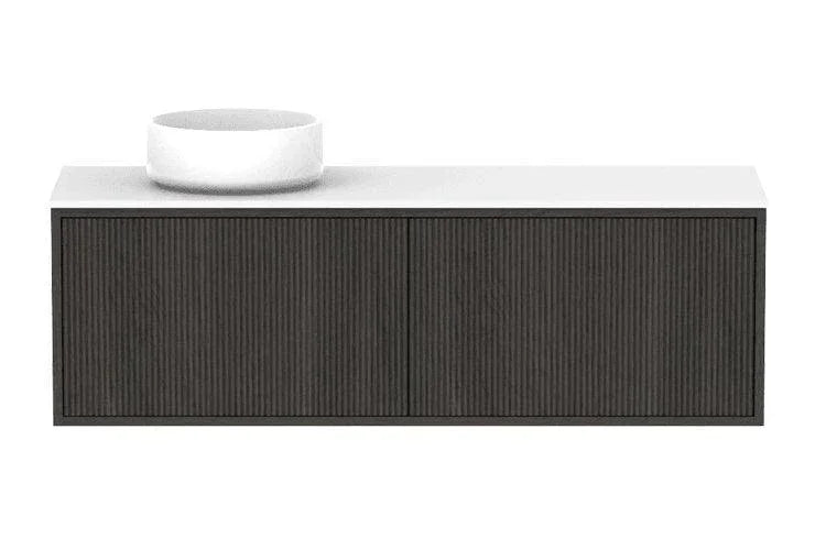 ADP Clifton Ensuite Wall Hung Vanity, 390mm Depth - Ideal Bathroom CentreCLIECS1200WHLCPBottega Oak Woodmatt1200mmLeft Hand Basin