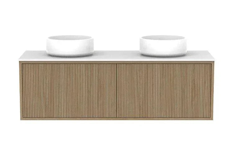 ADP Clifton Ensuite Wall Hung Vanity, 390mm Depth - Ideal Bathroom CentreCLIECS1200WHDCPPrime Oak Woodmatt1200mmDouble Bowl Basin