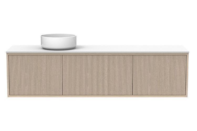 ADP Clifton Ensuite Wall Hung Vanity, 390mm Depth - Ideal Bathroom CentreCLIECS1500WHLCPCoastal Oak Woodmatt1500mmLeft Hand Basin