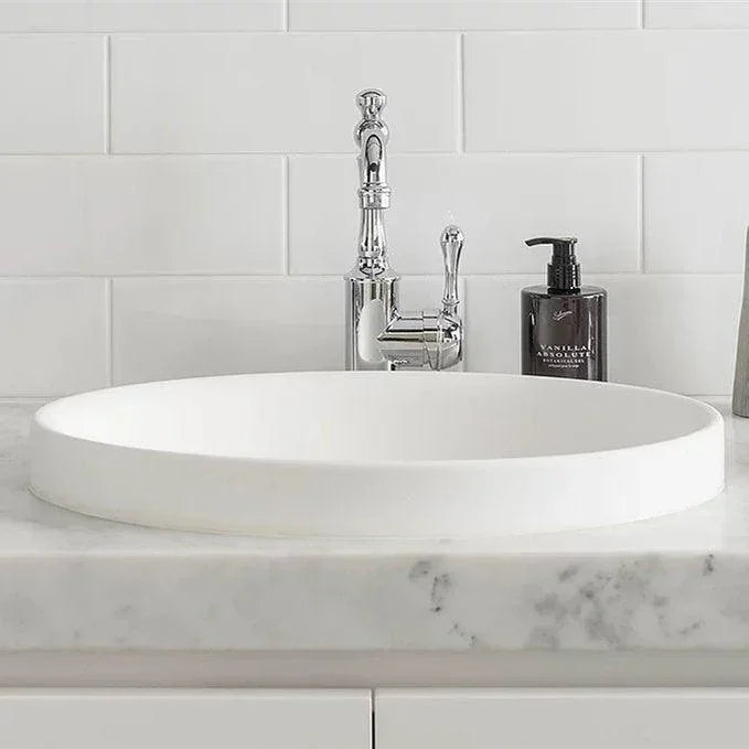 ADP Dignity Solid Surface Semi Inset Basin - Ideal Bathroom CentreTOPTDIG5037-GGloss White