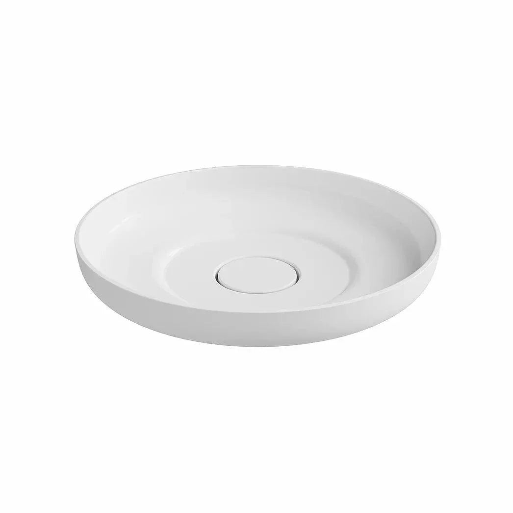 ADP Flume Ceramic Above Counter Basin Matte White - Ideal Bathroom CentreTOPPFLU400WM