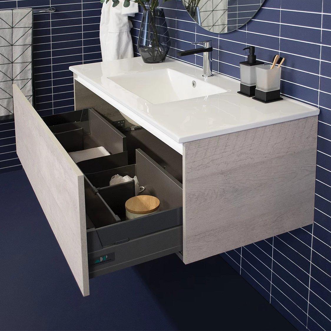 ADP Glacier Ceramic All Drawer 1500mm Vanity - Ideal Bathroom CentreGCTRA1500WKSTrio FreestandingSingle Centre Bowl