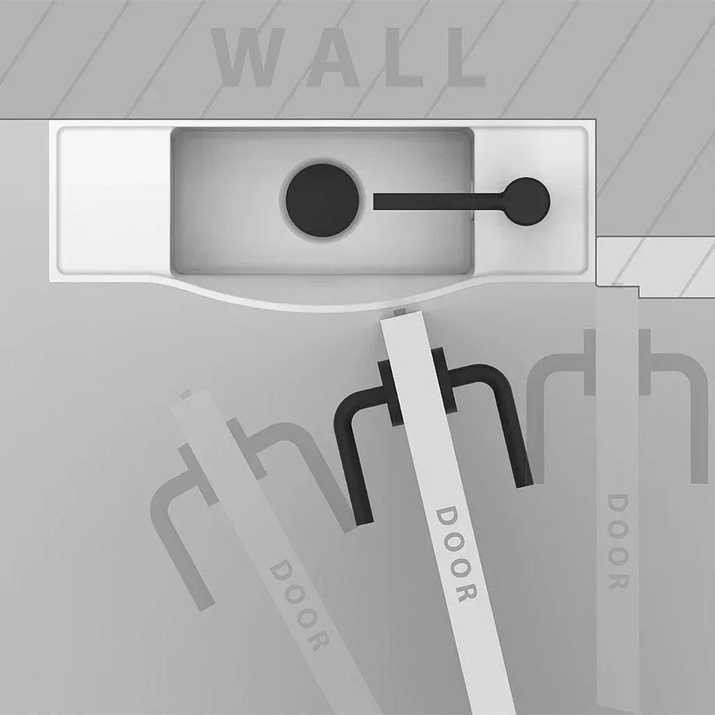 ADP Halo Solid Surface Wall Hung Basin - Ideal Bathroom CentreTOPSHAL45WGLTHGloss WhiteLeft Tap Hole