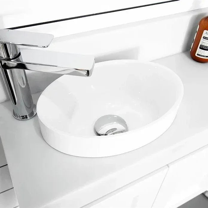 ADP Joy Solid Surface Semi Inset Basin - Ideal Bathroom CentreTOPSJOY2819WGGloss White