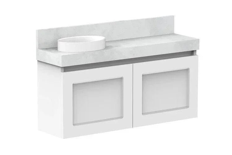 ADP London Mini Wall Hung Vanity - Ideal Bathroom CentreTLDM900WHMWL900mm Left Hand BasinMatte White