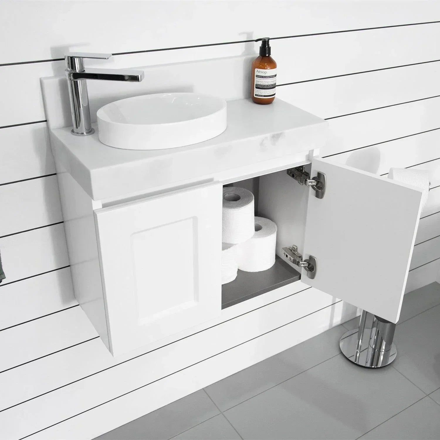 ADP London Mini Wall Hung Vanity - Ideal Bathroom CentreTLDM400WHGW400mm CentreGloss White