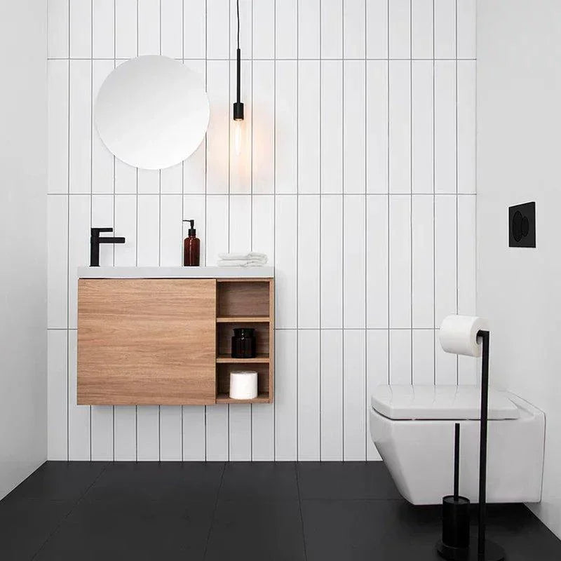 ADP Petite Shelf 800mm Small Space Vanity - Ideal Bathroom CentrePETS800WHLWall HungRight Hand Shelf / Left Hand Basin