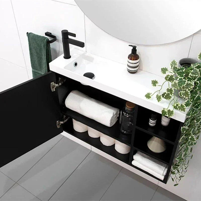 ADP Petite Shelf 800mm Small Space Vanity - Ideal Bathroom CentrePETS800WHLWall HungRight Hand Shelf / Left Hand Basin
