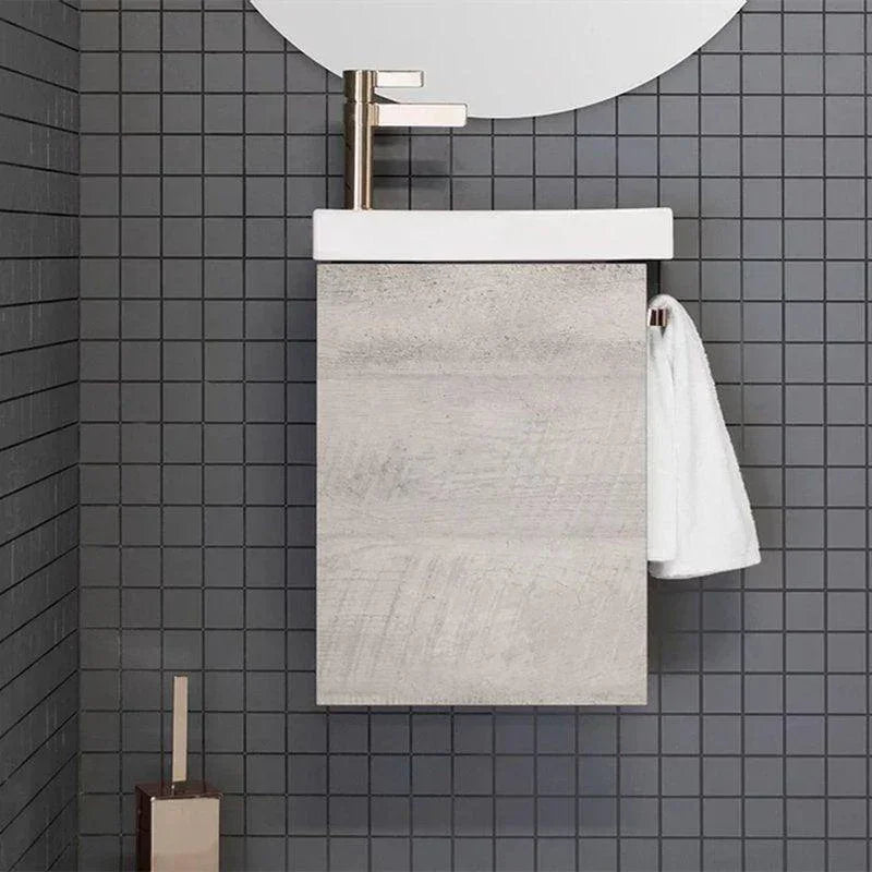 ADP Seek 400mm Small Space Vanity - Ideal Bathroom CentreSEE0400WHWHTBKGloss WhiteMatte Black