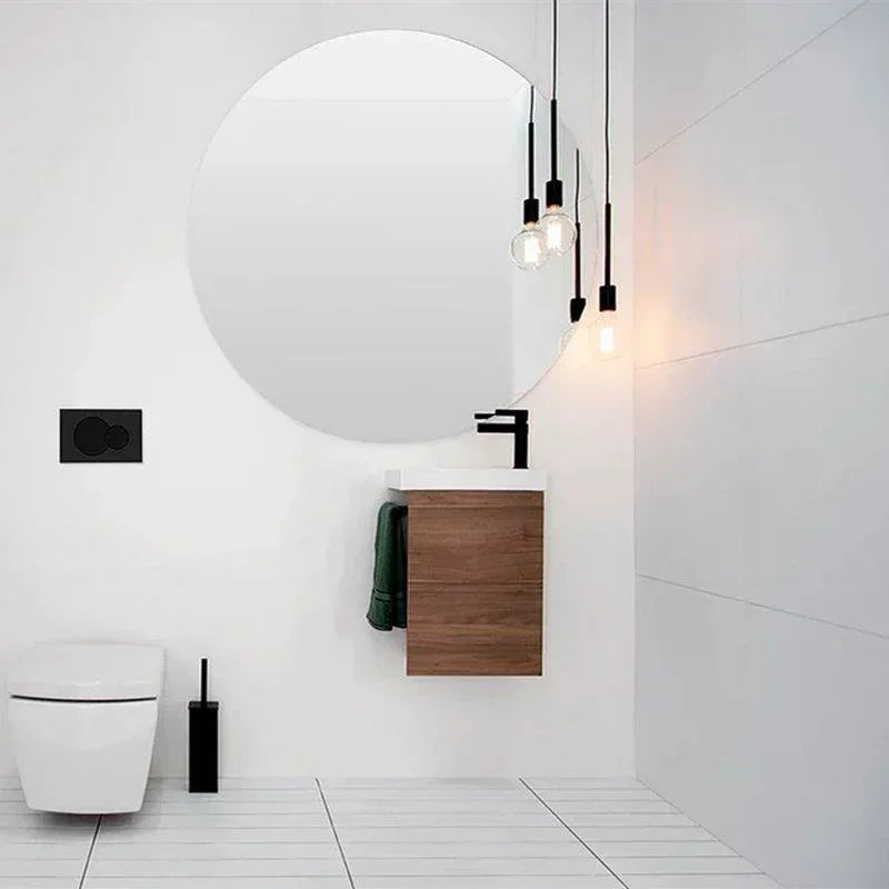 ADP Seek 400mm Small Space Vanity - Ideal Bathroom CentreSEE0400WHWHTBKGloss WhiteMatte Black