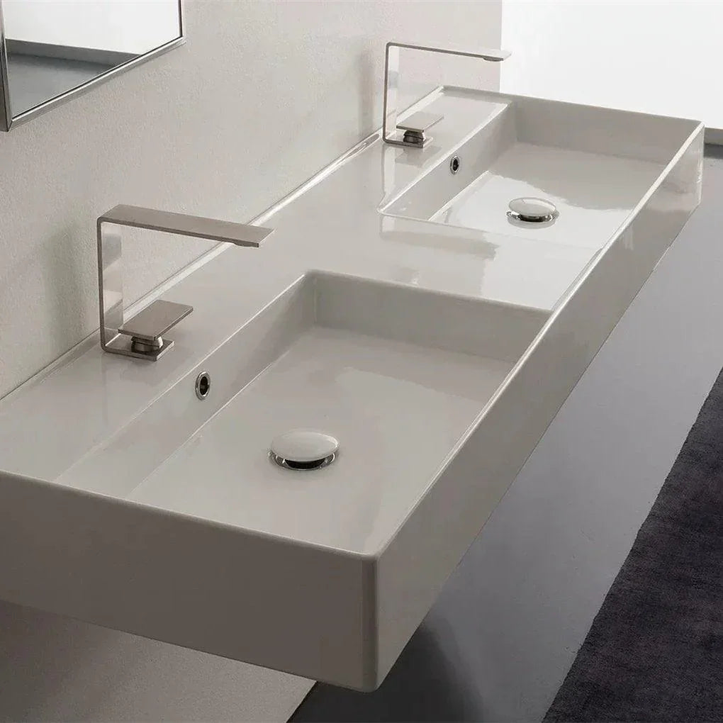 ADP Teorema 1400mm Ceramic Wall Hung Basin - Ideal Bathroom CentreTOPCTEO140GWD1 Tap Hole
