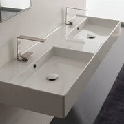ADP Teorema 1400mm Ceramic Wall Hung Basin - Ideal Bathroom CentreTOPCTEO140GWD1 Tap Hole