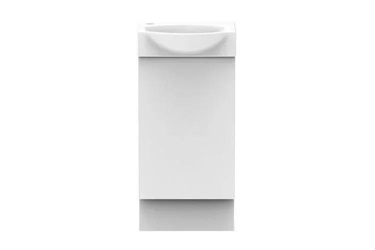 ADP Tiny 400mm Semi Recessed Small Space Vanity - Ideal Bathroom CentreTINSR0400WKFreestanding (Detachable Kickboard)