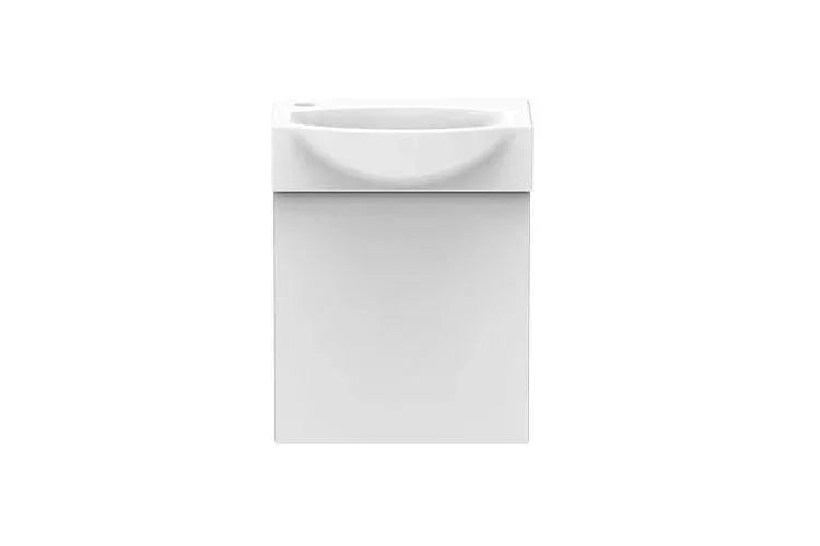 ADP Tiny 400mm Semi Recessed Small Space Vanity - Ideal Bathroom CentreTINSR0400WHWall hung
