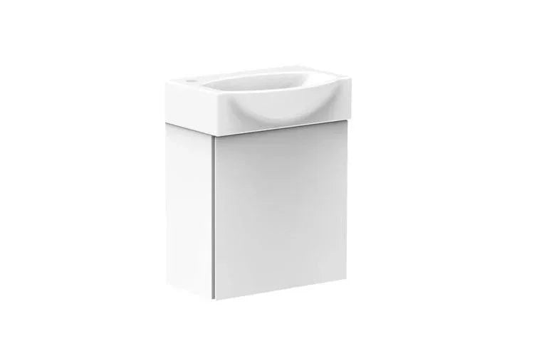 ADP Tiny 400mm Semi Recessed Small Space Vanity - Ideal Bathroom CentreTINSR0400WHWall hung