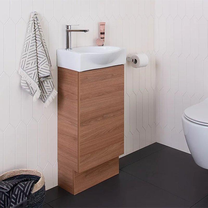 ADP Tiny 400mm Semi Recessed Small Space Vanity - Ideal Bathroom CentreTINSR0400WHWall hung