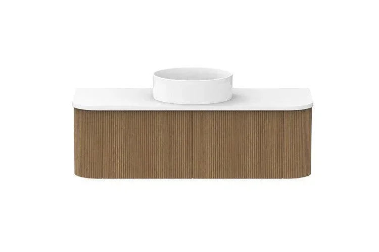 ADP Waverley Curved Wall Hung Vanity - Ideal Bathroom CentreWAVFAS1200WHCCP1200mmCentre BasinPrime Oak