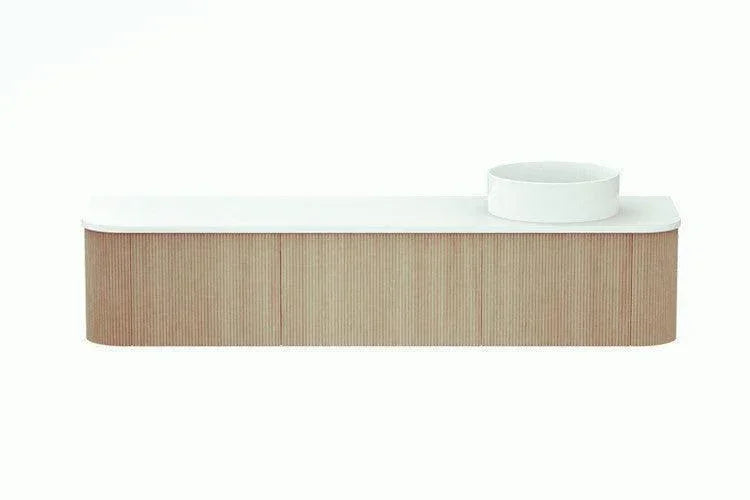 ADP Waverley Curved Wall Hung Vanity - Ideal Bathroom CentreWAVFAS1800WHRCP1800mmRight Hand BasinCoastal Oak