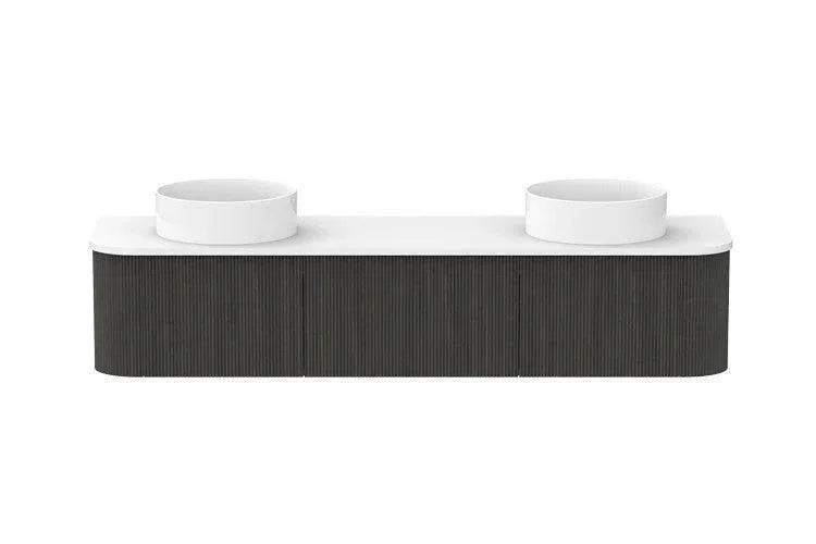 ADP Waverley Curved Wall Hung Vanity - Ideal Bathroom CentreWAVFAS1800WHDCP1800mmDouble Bowl BasinBottega Oak