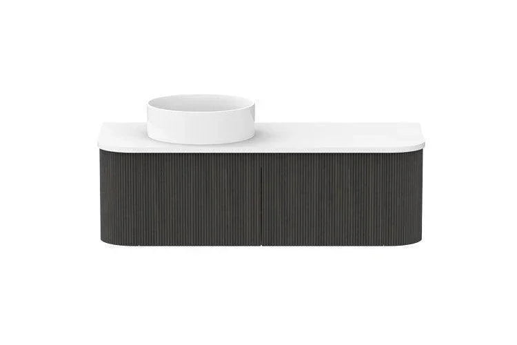 ADP Waverley Curved Wall Hung Vanity - Ideal Bathroom CentreWAVFAS1200WHLCP1200mmLeft Hand BasinBottega Oak