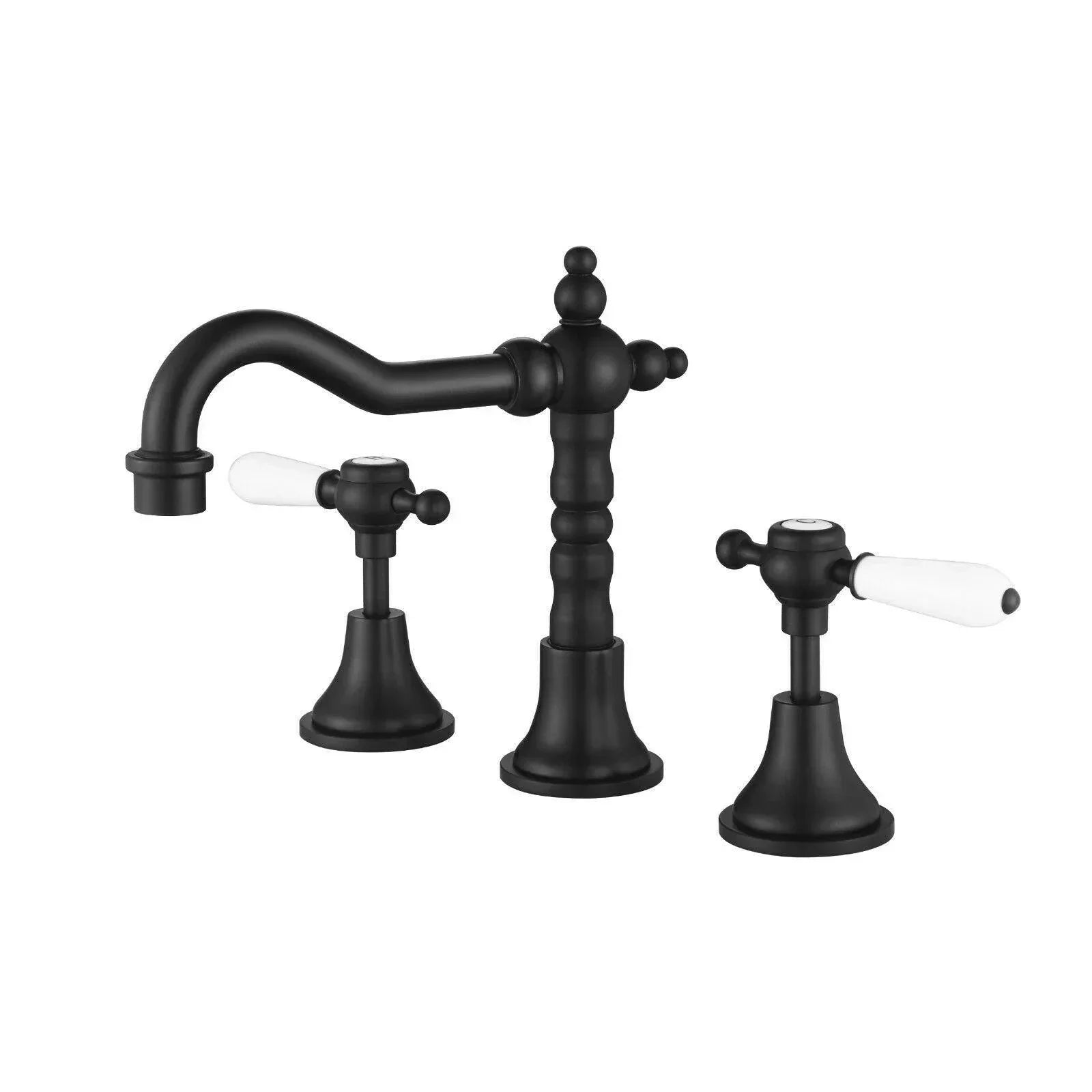 Bordeaux Basin Tap Set - Ideal Bathroom CentreBOR001-1BKMatte Black