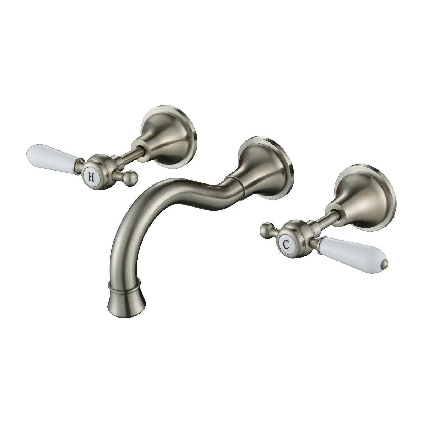Bordeaux Bath Tap Set - Ideal Bathroom CentreBOR007BNBrushed Nickel