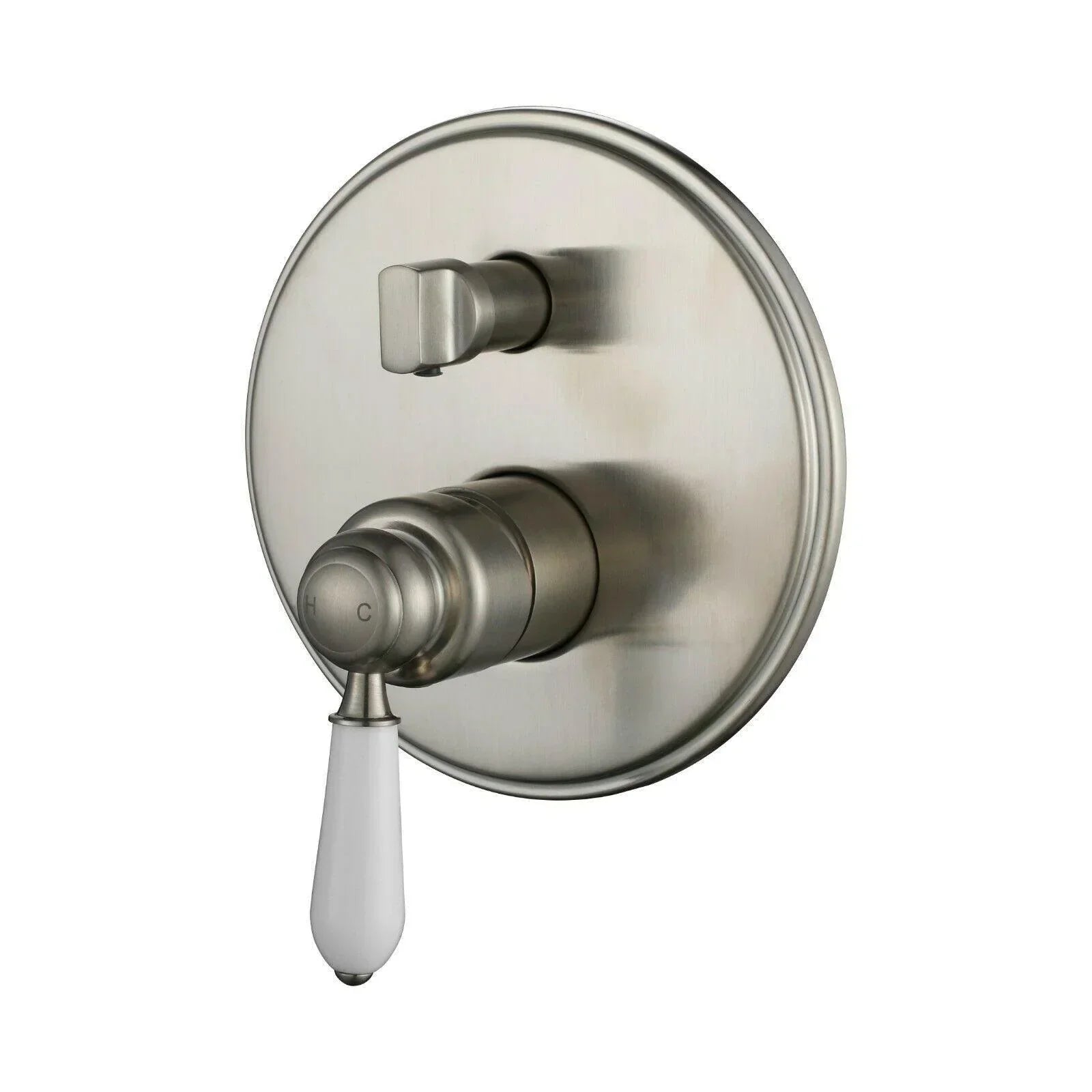 Bordeaux Wall Diverter Mixer - Ideal Bathroom CentreBOR009BNBrushed Nickel