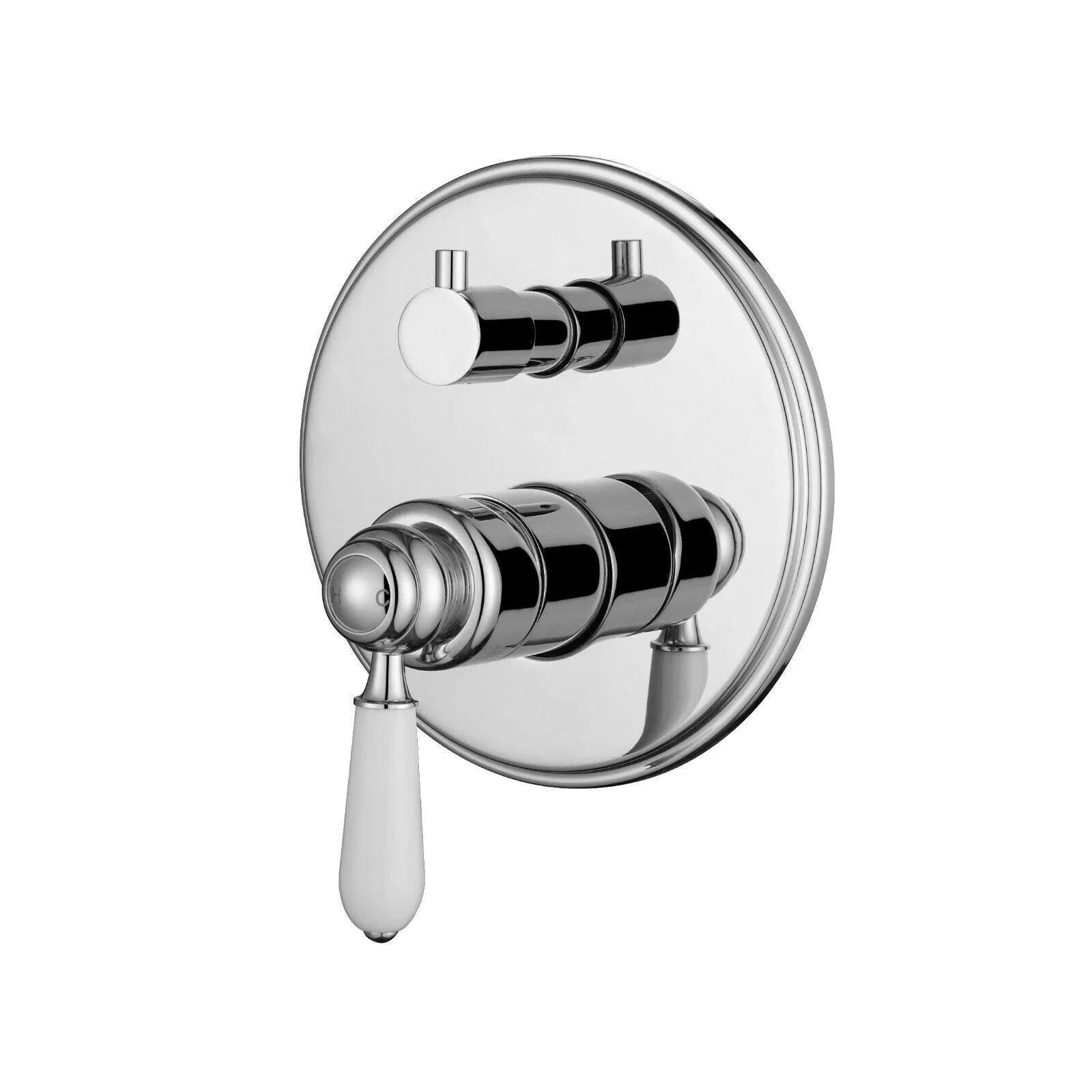 Bordeaux Wall Diverter Mixer - Ideal Bathroom CentreBOR009Chrome