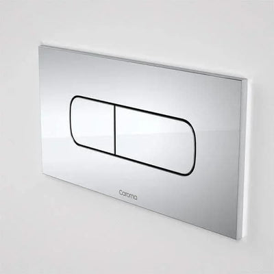Caroma Invisi Series II Oval Dual Flush Plate & Buttons (Metal)